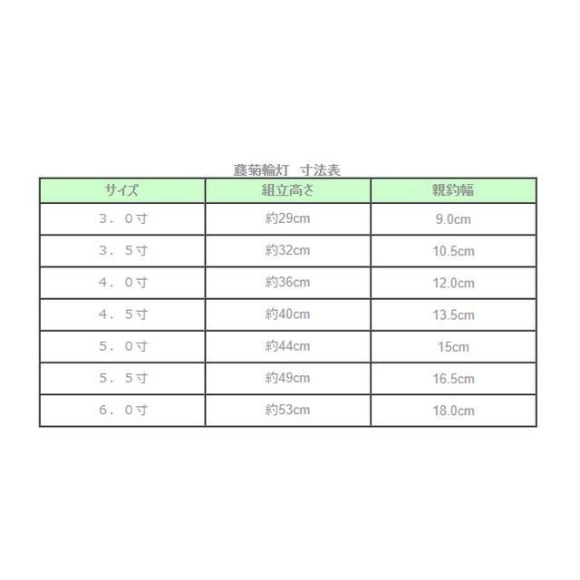 藤菊輪灯　上磨　３．５寸【浄土真宗 本願寺派(西) 】[仏具]｜lives｜05