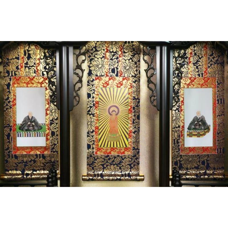 【 阿弥陀如来像 】 仏壇仏具 仏像 浄土真宗本願寺派 仏壇の心】 浄土真宗 本願寺派 弥陀如来像 仏像/掛け軸の通販