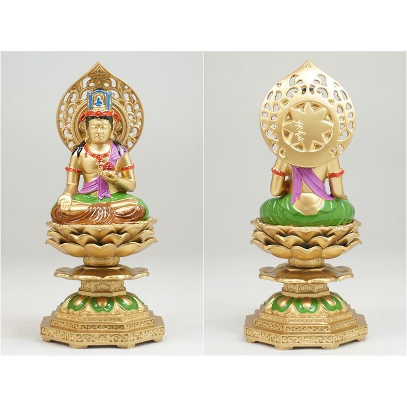 虚空蔵菩薩 15．0cm 彩色仕上 合金製［仏像］ : 仏壇 仏具 lives