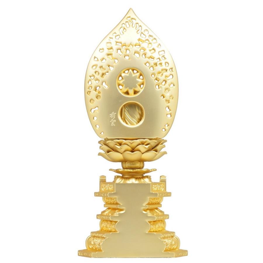 釈迦如来座像 21．0cm 金鍍金仕上 合金製［仏像］ : 仏壇 仏具