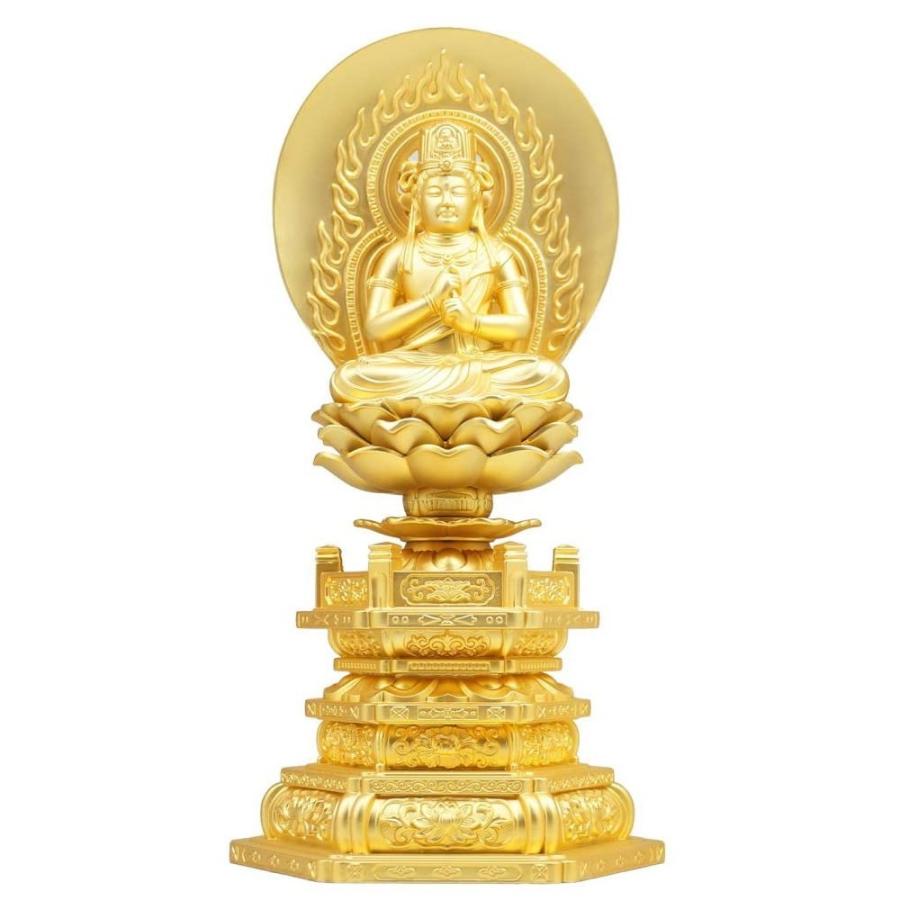 大日如来　１８．５ｃｍ　金鍍金仕上　合金製［仏像］
