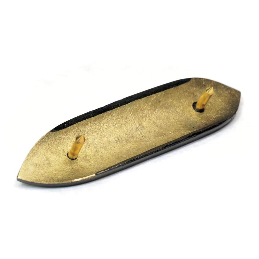 笹金具　一文字　黒色　４．５寸［建築金物］［社寺用品］
