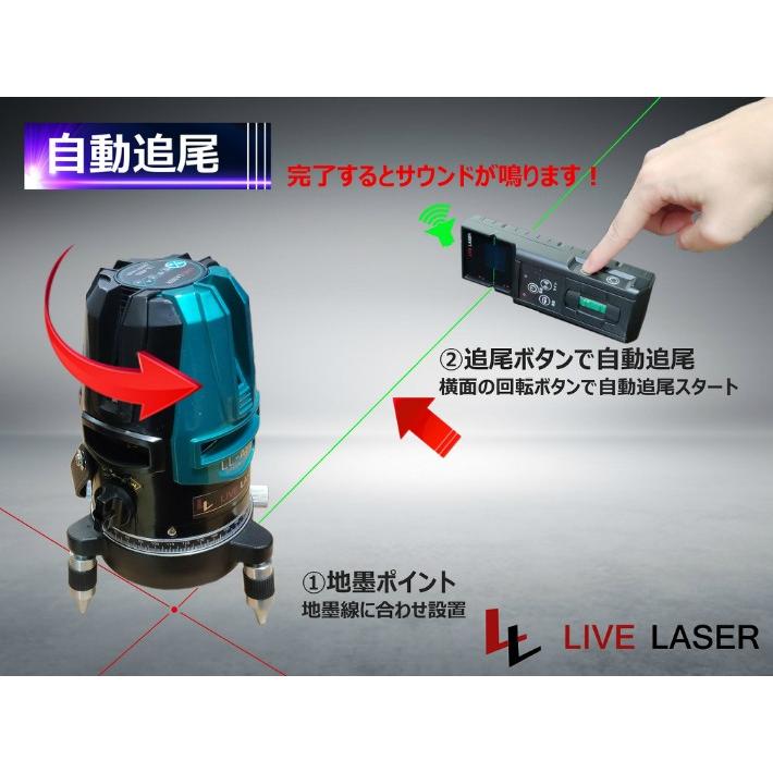 新製品 Live Laser 自動追尾 ｌｌ ａ5ｇ 墨出し器 グリーンレーザー 全自動 オートレベル 搭載屋内 屋外兼用墨出し器 21 Livescreen 通販 Yahoo ショッピング