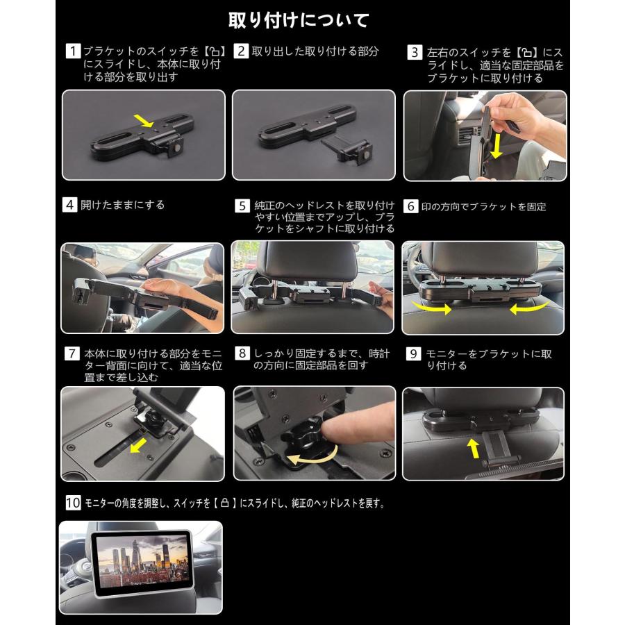 車載DVDモニター モニター Android 3+32Gb 車載用モニター 車載DVD IPS 