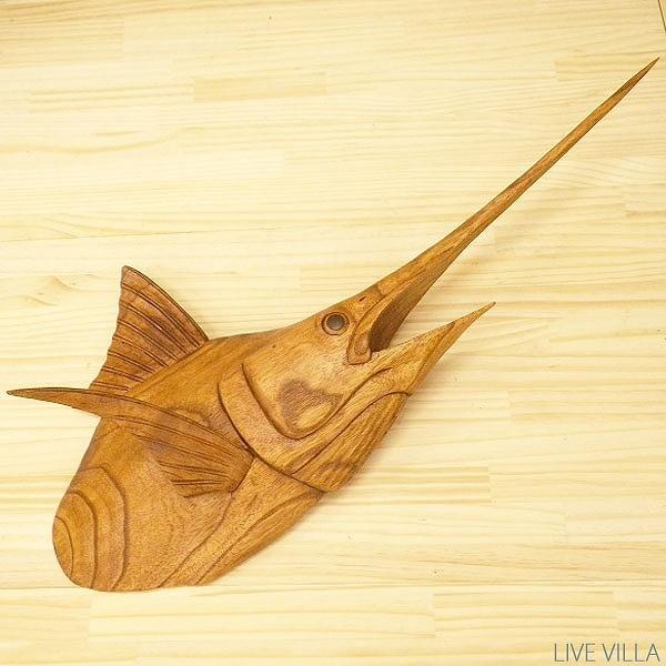 マリン カジキ マカジキ カジキマグロ 木彫り 壁掛け ウォール レリーフ リアル Live Villa Marine 通販 Yahoo ショッピング