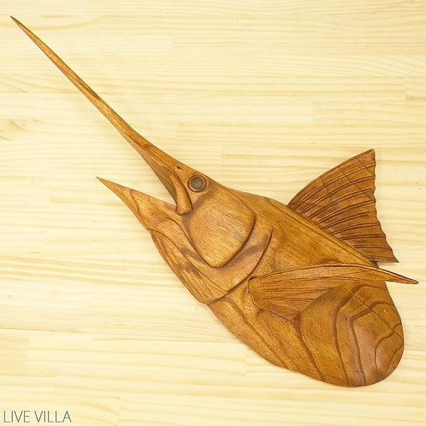 マリン カジキ マカジキ カジキマグロ 木彫り 壁掛け ウォール レリーフ リアル Live Villa Marine 通販 Yahoo ショッピング