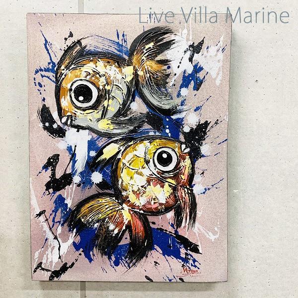 【値下げ商品】金魚 さかな 魚 サカナ フィッシュ アート 絵画｜livevilla-marine