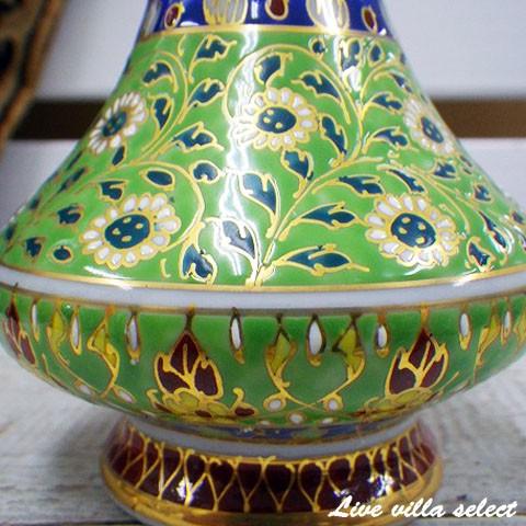 タイ王室御用達手書き ベンジャロン焼 クリマー＆シュガーポット