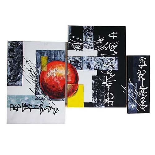 アジアン バリ絵画 モダンアート 124×84 絵画 アート 複合画 壁掛け モダン パネル ウォールデコレーション インテリア 10012B（同梱不可商品）の画像