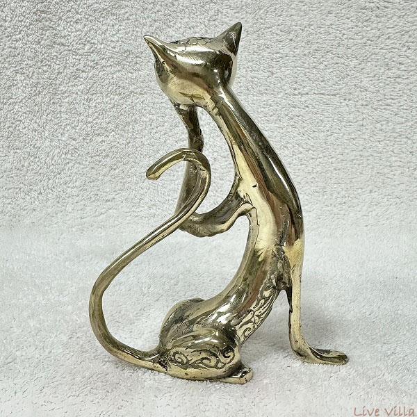 アジアン 猫 ねこ ネコ アイアン 鉄 オブジェ かわいい おしゃれ