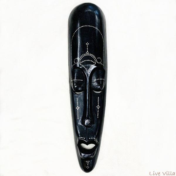アジアン お面 壁掛け 仮面 マスク 人 インテリア オブジェ 原人 民族