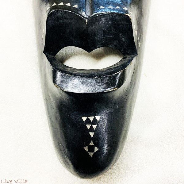 アジアン お面 壁掛け 仮面 マスク 人 インテリア オブジェ 原人 民族