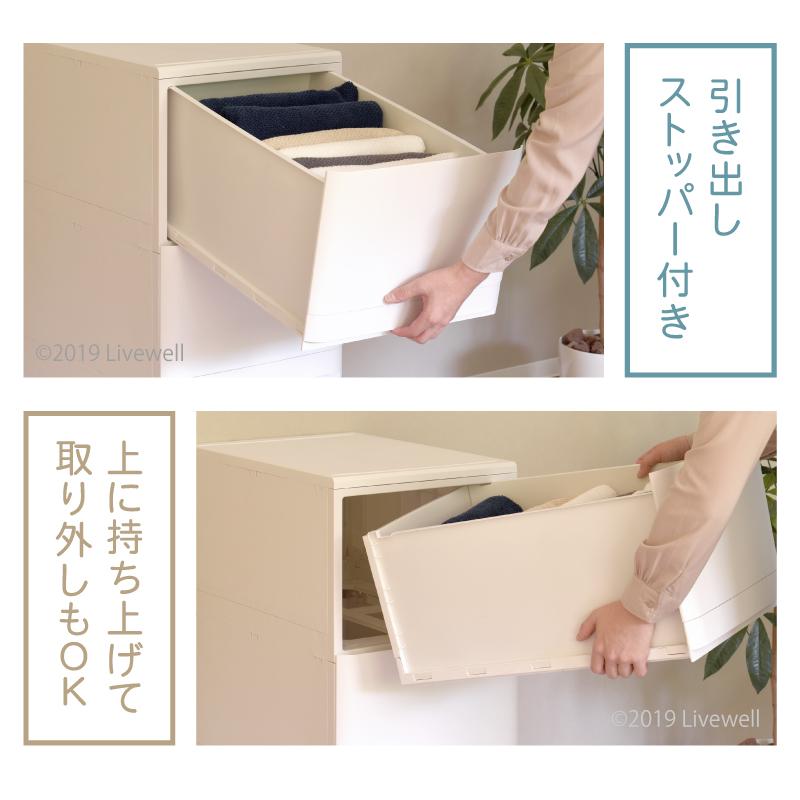 衣装ケース 収納ケース プラスチック 引き出し チェスト 1段 収納