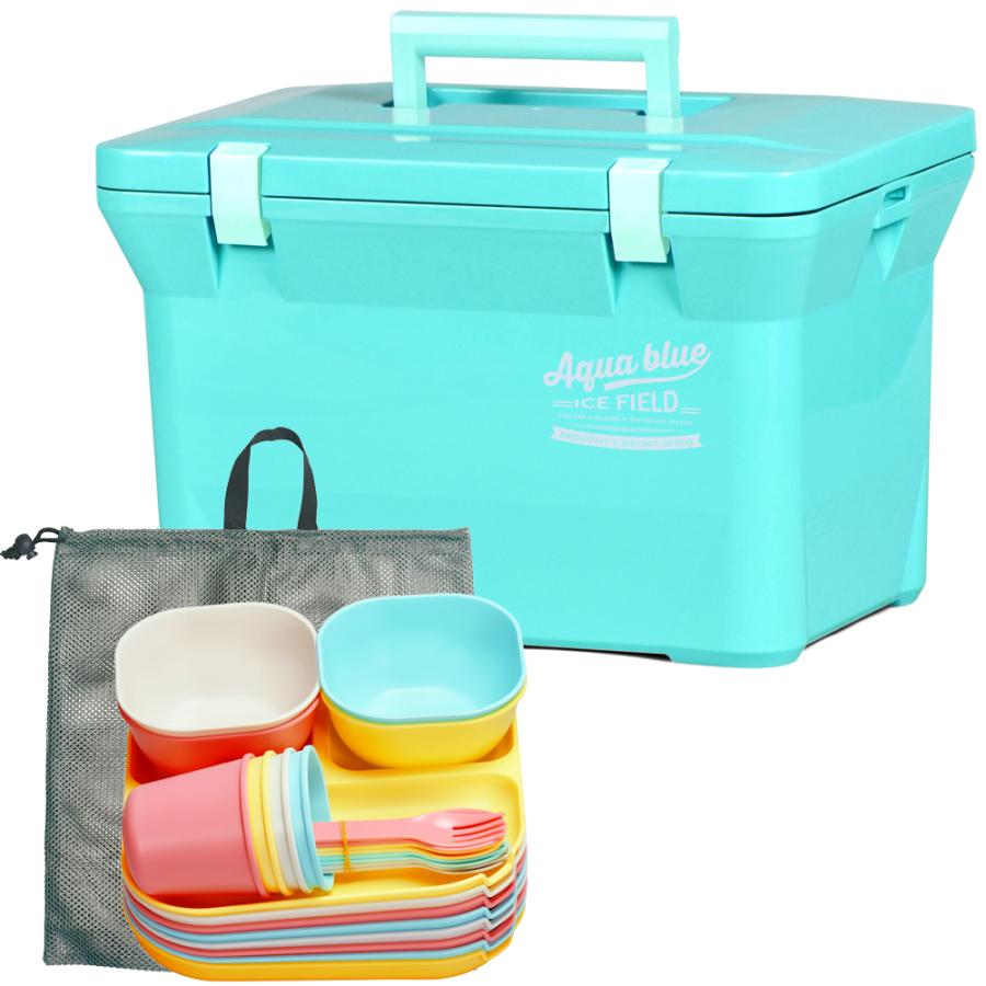 Livewell クーラーボックス＋食器セット 小型 保冷 保温