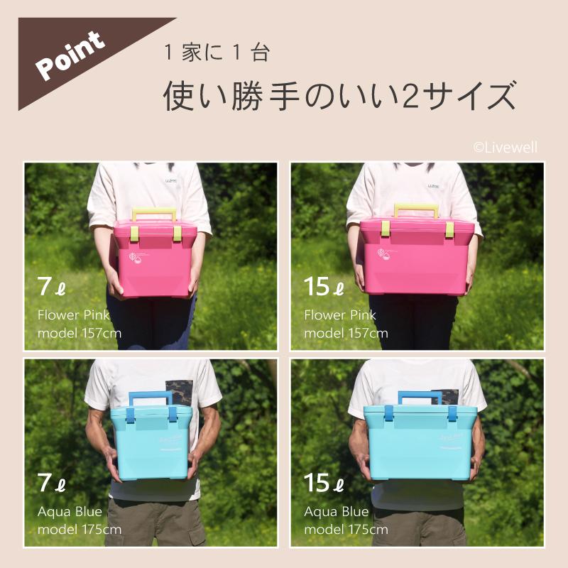 Livewell（リブウェル） クーラーボックス 小型 保冷力 熱中症対策
