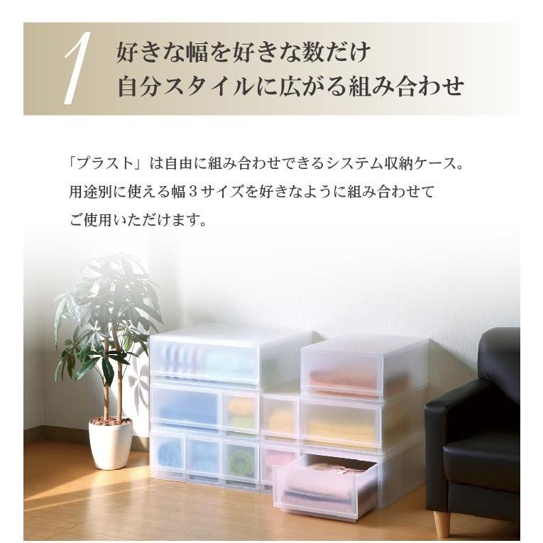 伸和（SHINWA） 収納ケース プラスチック 引き出し チェスト 幅17cm