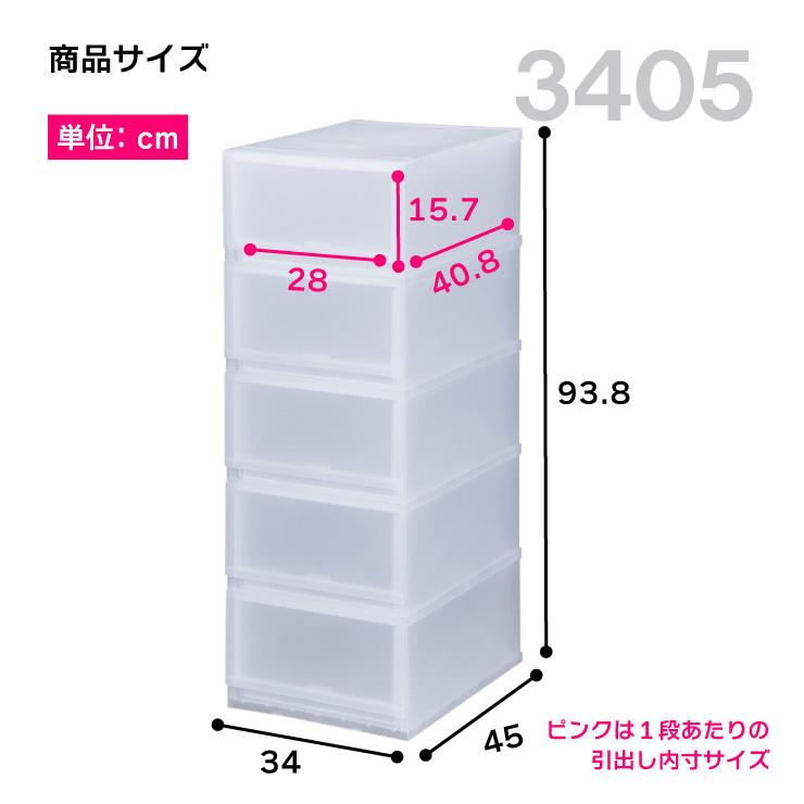 衣装ケース 収納ケース プラスチック 引き出し チェスト 5段 プラストfr3405 押入れ収納 衣替え 収納ボックス クローゼット おしゃれ リブウェル 通販 Yahoo ショッピング