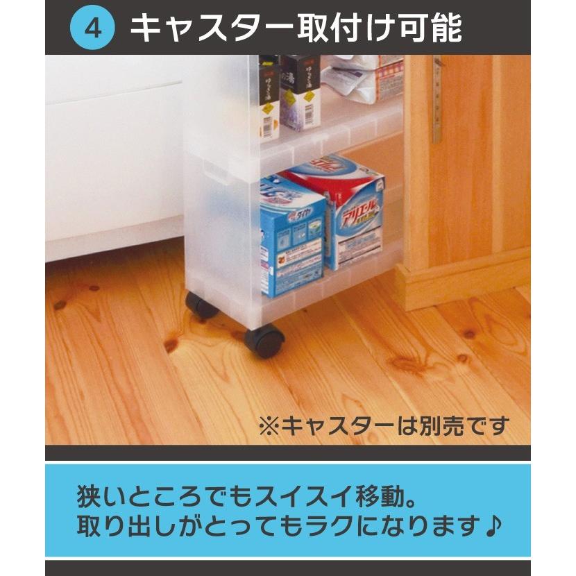 伸和（SHINWA） キッチンワゴン スリムワゴン 隙間収納 キッチンラック