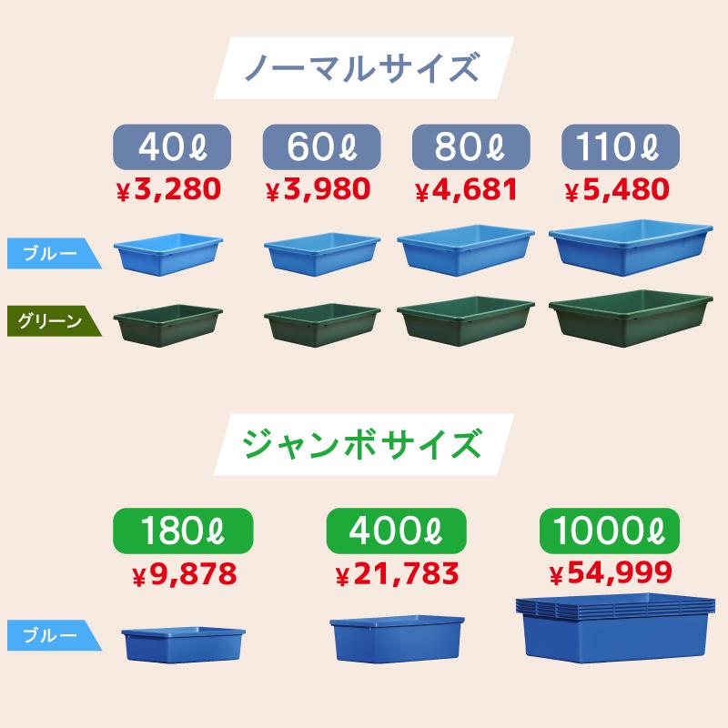 灯油トレー 砂遊び たらい 水槽 プラスチック 左官 ビオトープ 60L 