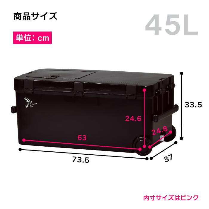 Livewell クーラーボックス 45L 大型 保冷力 釣り 保温 おしゃれ