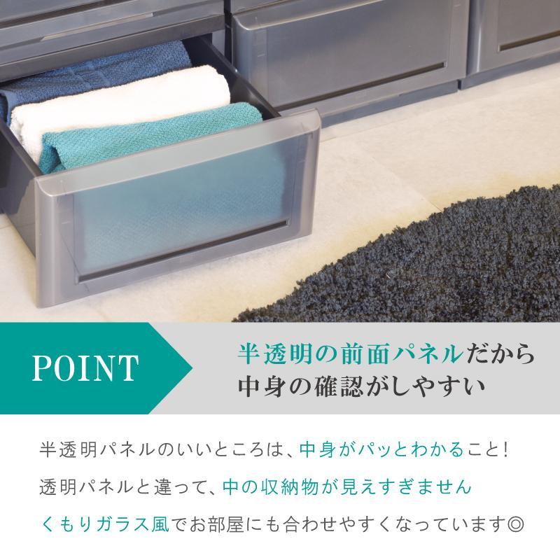 伸和（SHINWA） 衣装ケース 収納ケース プラスチック 引き出し 5段