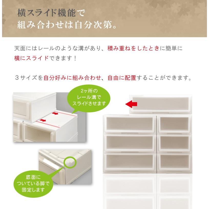 伸和（SHINWA） 衣装ケース 収納ケース プラスチック 引き出し 4段
