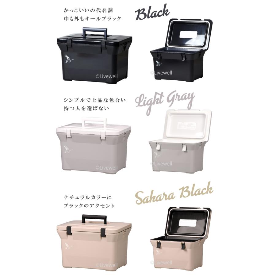 Livewell（リブウェル） クーラーボックス 小型 保冷力 釣り ブラック