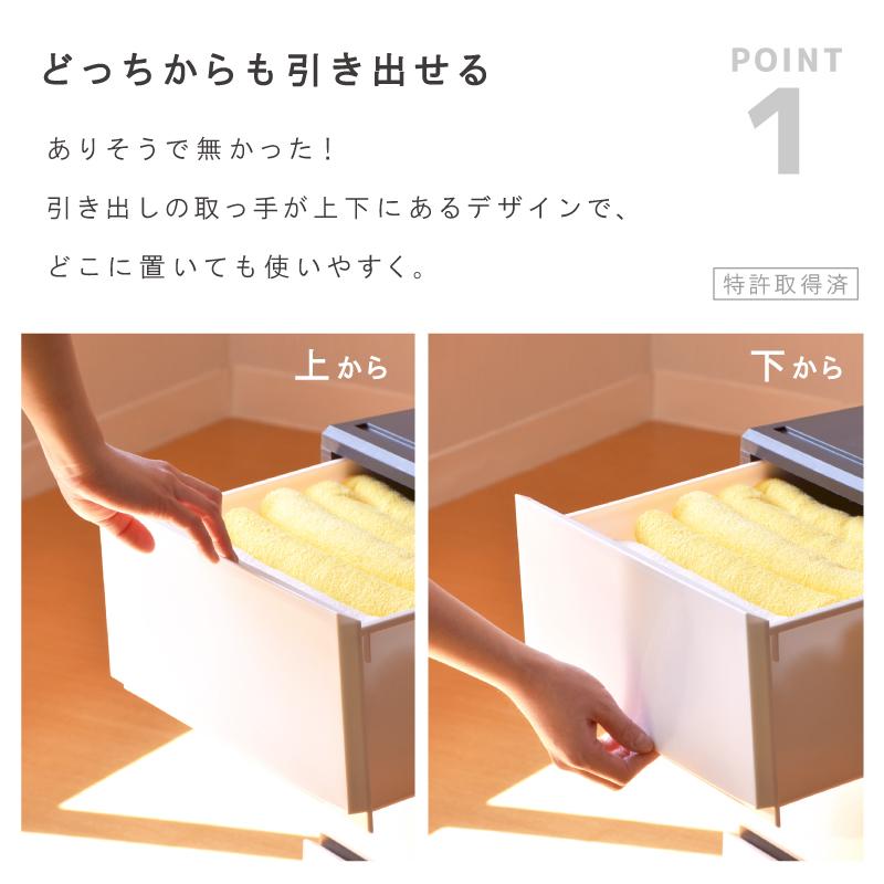 衣装ケース 収納ケース プラスチック 引き出し チェスト 3段 リップス523 押入れ収納 衣替え 収納ボックス クローゼット おしゃれ｜livewell｜14