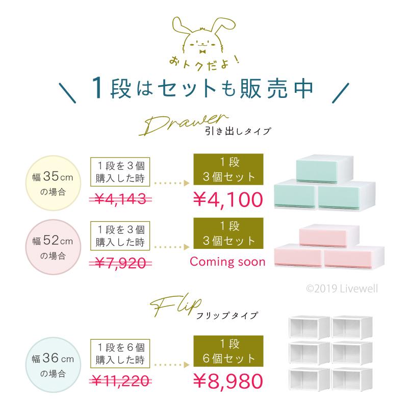 衣装ケース 収納ケース プラスチック 引き出し チェスト 3段 リップス