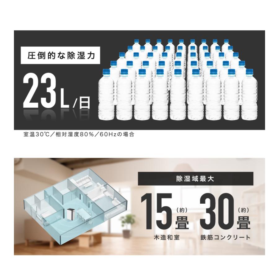 LIVーALL DESIGN 空気清浄機能付コンプレッサー式除湿機23L LIVーALL DESIGN 空気清浄機能付コンプレッサー式除湿機23L