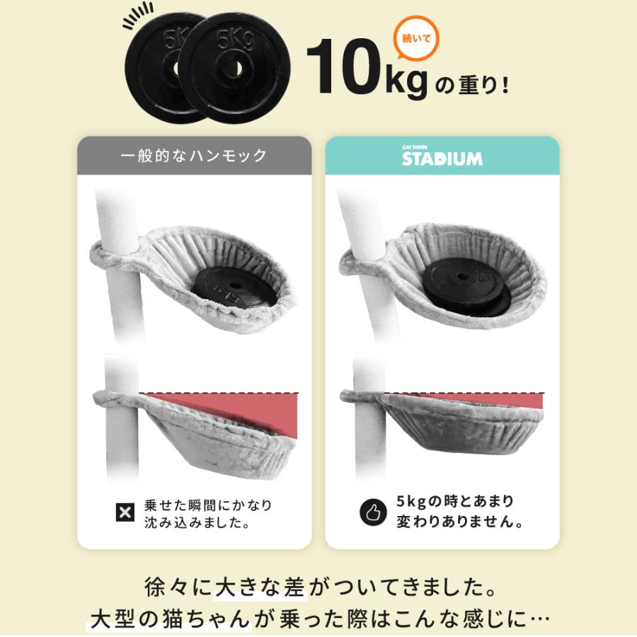 ハンモック 37cm大型 キャットタワースタジアム 猫用ハンモック ハンモックトレー キャットタワー ベッド 猫用品 多頭飼い | CAT TOWER STADIUM | 11