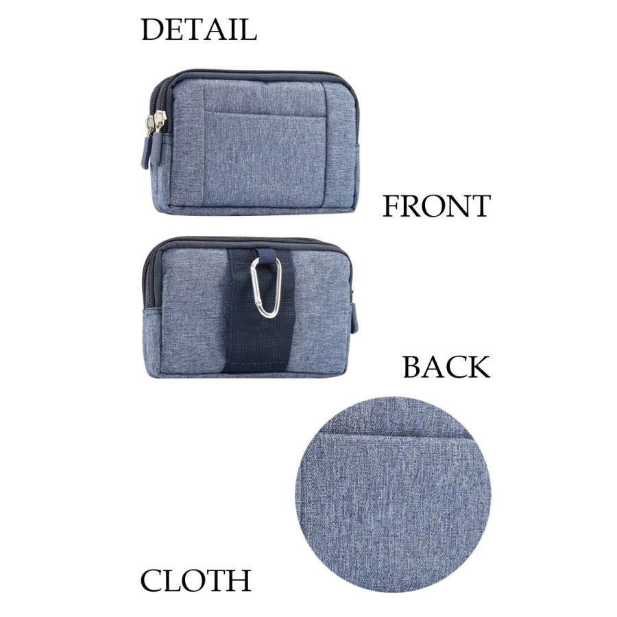 スマホケース ベルト掛け 携帯ポーチ ウエストバッグ 横型 メンズ