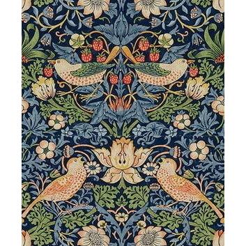 ウィリアムモリスWilliam Morris いちご泥棒 strawberry thief ブルー