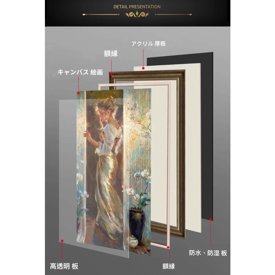 超目玉 絵画 油絵 壁掛け 少女の絵画 アートパネル 額つき インテリア 美術品 寝室 玄関飾り 撥水 縁起物 北欧風 アートフレーム付き 額装絵画 額縁付き絵画人の少女 正規品 Assureapm Com