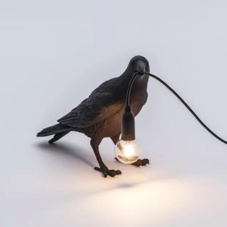 ランキング第1位 カラス おしゃれビンテージ 鳥 個性派 個性的 置物 オブジェ LEDライト 烏 - フロアスタンド - hlt.no