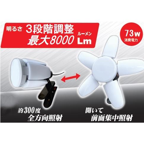 矢田電気 73W LED作業灯 LUNA-2 8000ルーメン 3段階調光機能 矢田電気 73W LED作業灯 LUNA-2 8000ルーメン 3段階調光機能