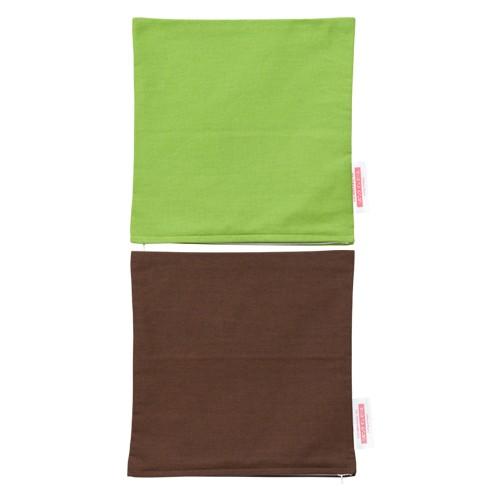 クッションカバー 25×25cmのクッション用ファスナー式 無地 オックス