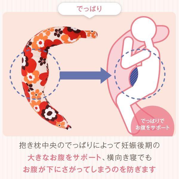 抱き枕 赤ちゃんと使える2way抱き枕 授乳 クッション オックスカバー付き 洗える 日本製 送料無料の画像