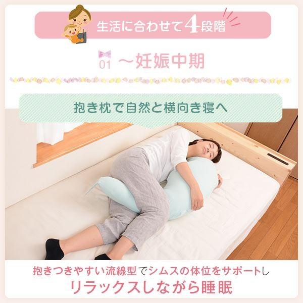 抱き枕 赤ちゃんと使える2way抱き枕 授乳 クッション ダブルガーゼ カバー付き 洗える 日本製 送料無料 ダブルガーゼ特集の画像