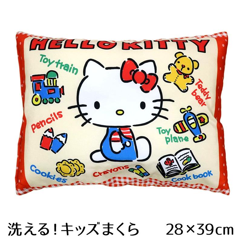 ハロー キティ キッズ枕 中身も洗えるくぼみ枕 キャラクター アニメ 洗濯ok 洗える ジュニア まくら お昼寝 枕 子供用 入園 ギフト かわいい トイキティ Cm0435 グーグー Zzz 通販 Yahoo ショッピング
