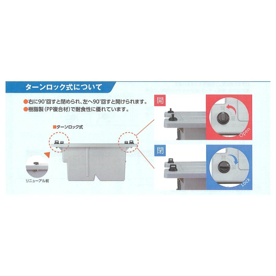 ＜在庫あり＞ 前澤化成 GT-7FTA 樹脂(PP複合材)製グリーストラップ 小容量床置き型｜living-shop｜02