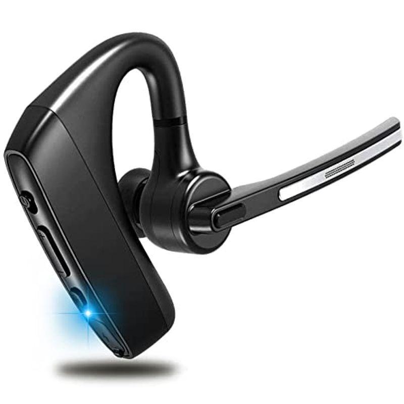 Bluetooth ヘッドセット 5.1 片耳 ハンズフリー 通話 マイク内蔵 左右耳兼用 耳掛け ワイヤレスイヤホン 日本技適マーク取得 全国宅配無料