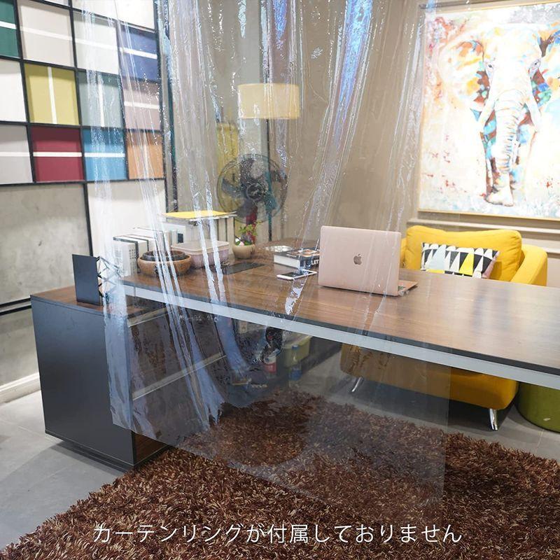 Aoohome 防カビ シャワーカーテン 透明 90x180cm 防水 バスカーテン ユニットバス 浴室 間仕切り 北欧 クリア 清潔 円高還元