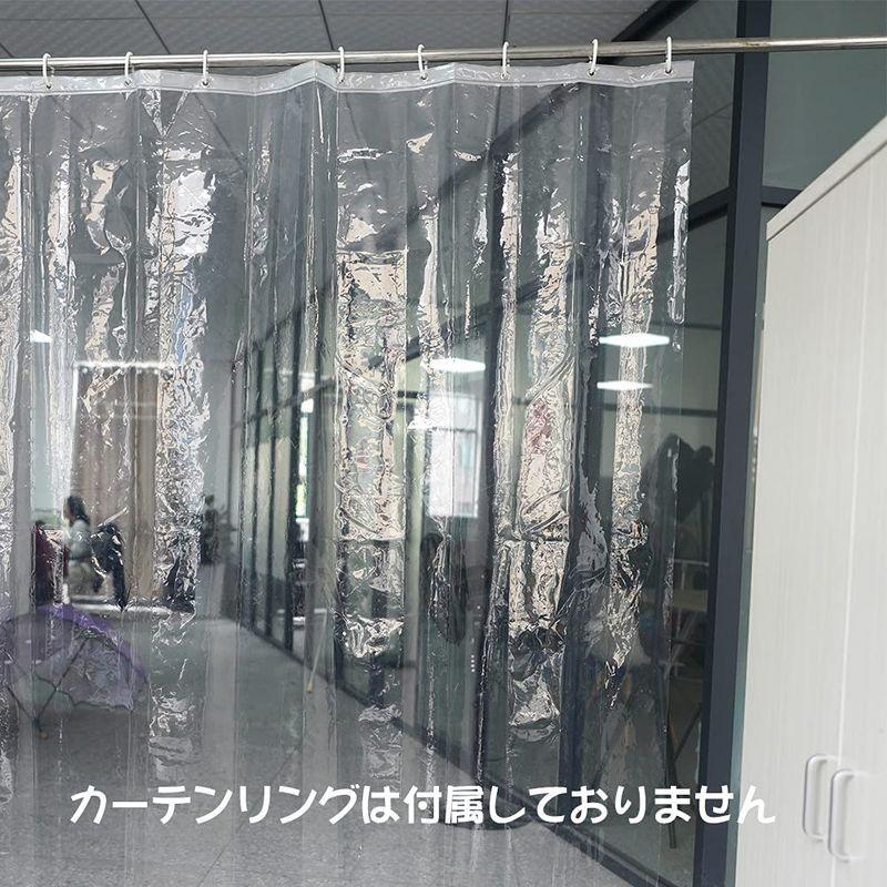 Aoohome 防カビ シャワーカーテン 透明 90x180cm 防水 バスカーテン ユニットバス 浴室 間仕切り 北欧 クリア 清潔 円高還元
