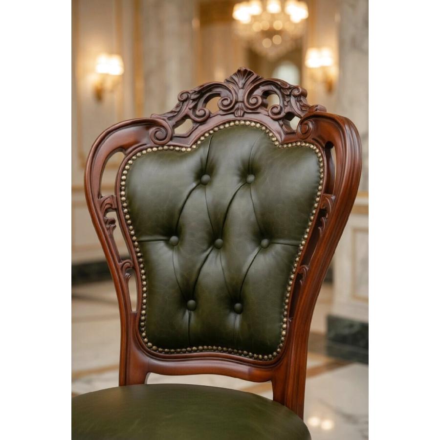 謝恩セール特価】イタリア製 輸入家具 ダイニングチェア 単品 本革