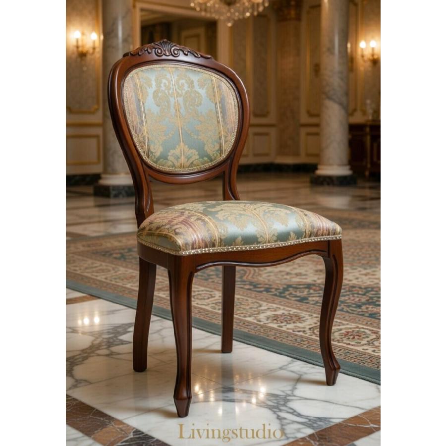 謝恩セール特価】イタリア製 輸入家具 ダイニングチェア 単品 グリーン