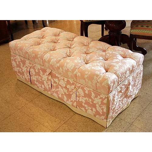 輸入家具 スツールボックス ジェニファーテイラー Jennifertaylor Heirloom アールーム ピンク ベンチ カサパンカ 姫系 hp-2406 送料無料