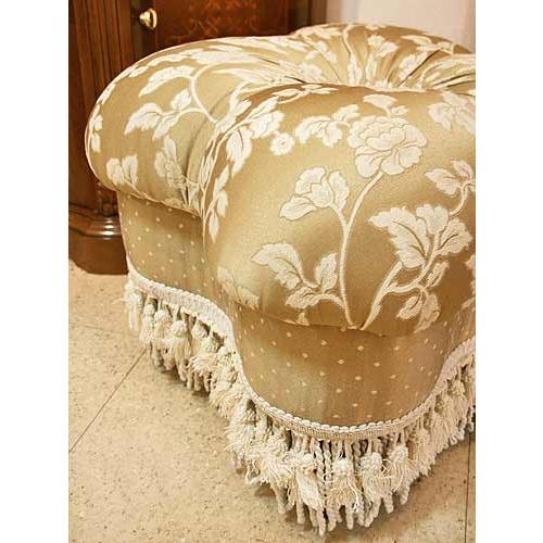 取付無料！ジェニファーテイラー 姫系花柄おしゃれインテリアゴールドオットマン✨ 取付無料！ジェニファーテイラー 姫系花柄おしゃれインテリア