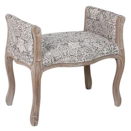 スツール アーム付き ウィリアムモリス イチゴ泥棒 17716ST-VI04 輸入家具 スツール アーム付き ウィリアムモリス イチゴ泥棒