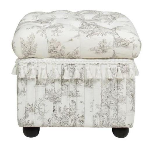 スツールボックス トワルドジュイ ジェニファーテイラー 収納 33139ST 輸入家具 スツールボックス Toile de Jouy トワルドジュイ